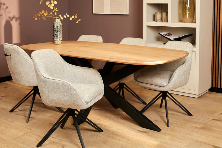 Beige eetkamerstoelen