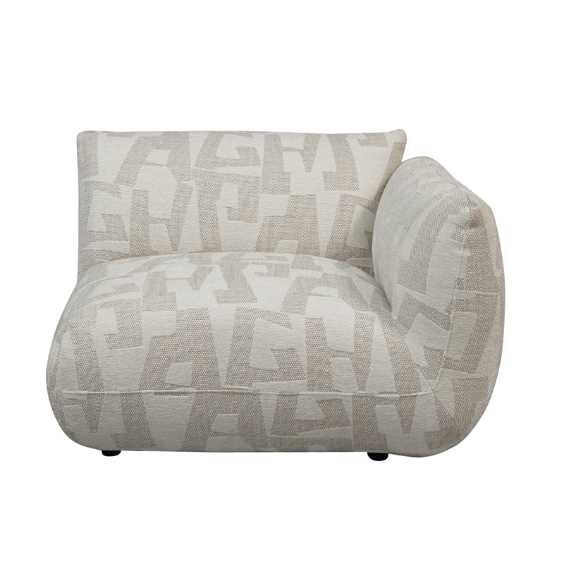 Amsterdam Bank Met Rechter Armleuning Witte Glyphe