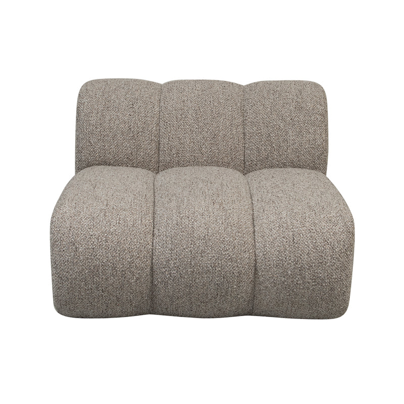 New York Bank Met Middenelement Zand Bouclé