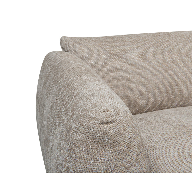 Amsterdam 2.5 Zitsbank Met Ottoman Latte