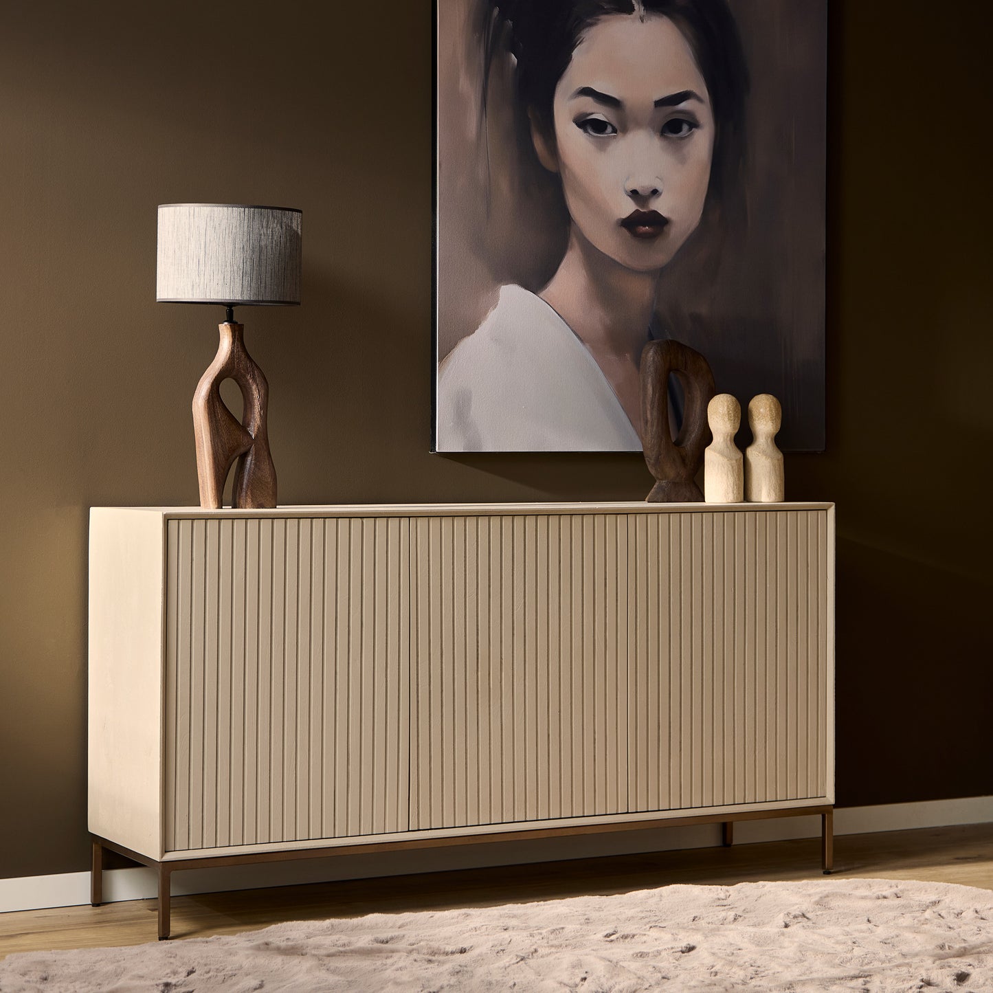 Dressoir Madison Zand | 165 cm