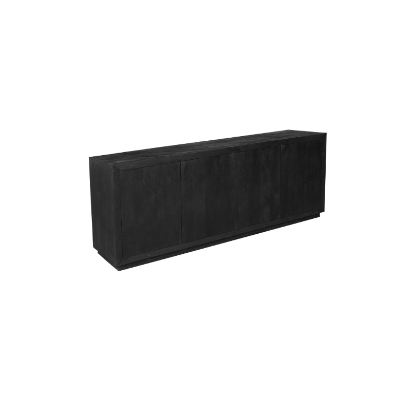 Dressoir Brussel Zwart 4 deuren | 200 cm