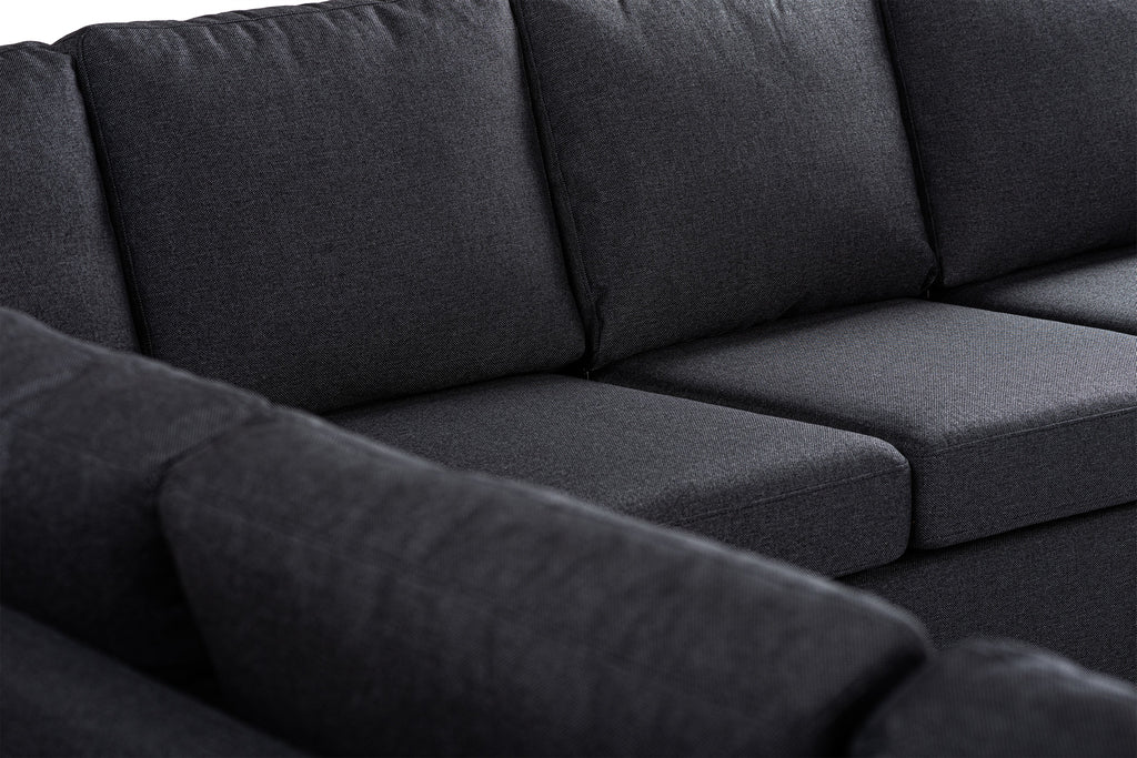 7 seater sofa CL L+R, fabric Inari 94, I230 antracite