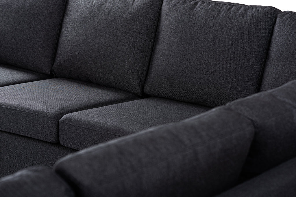 7 seater sofa CL L+R, fabric Inari 94, I230 antracite