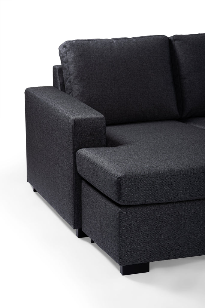 7 seater sofa CL L+R, fabric Inari 94, I230 antracite