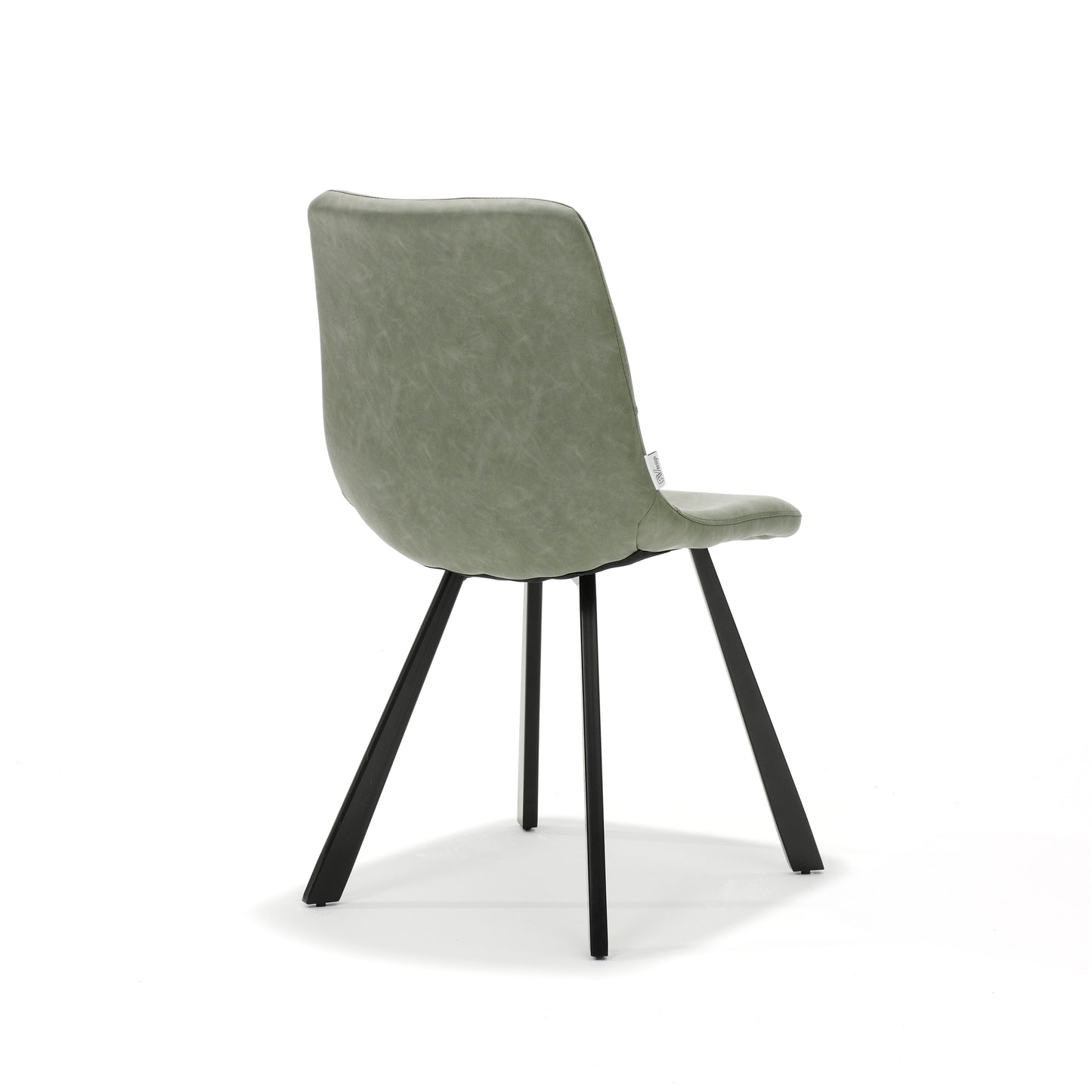 "Chair Bari Zwart Stof Vintage Groen"