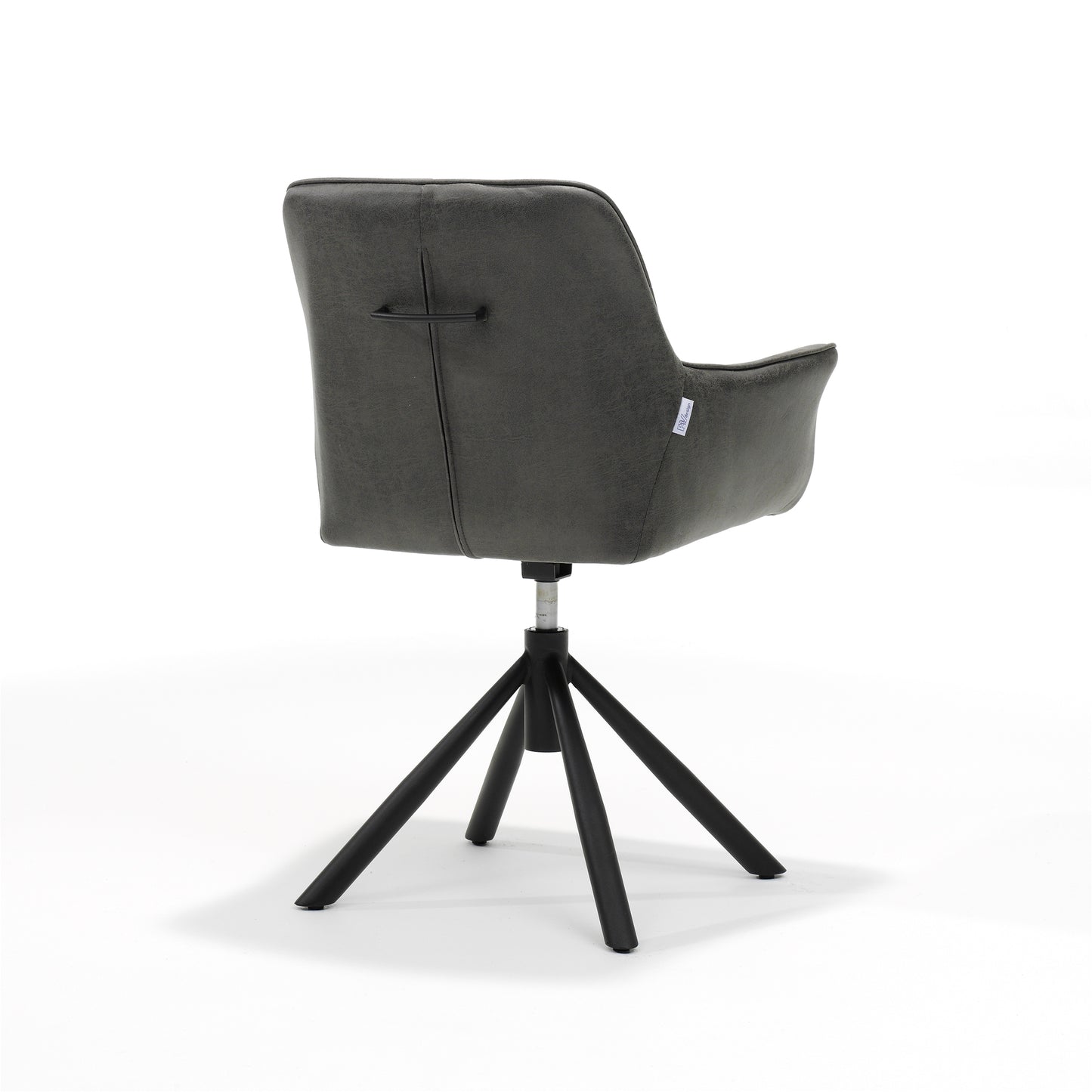 Rapide armstoel T2-360 Bull Microleder Grafiet #66, draaivoet 360