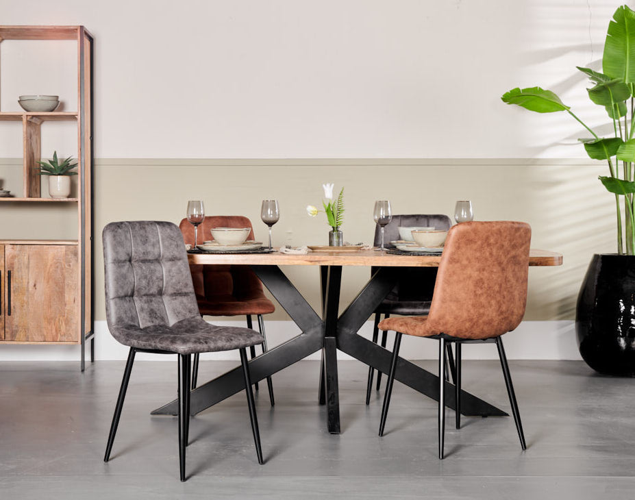 Eetkamerstoel Yerevan Microleder Antraciet