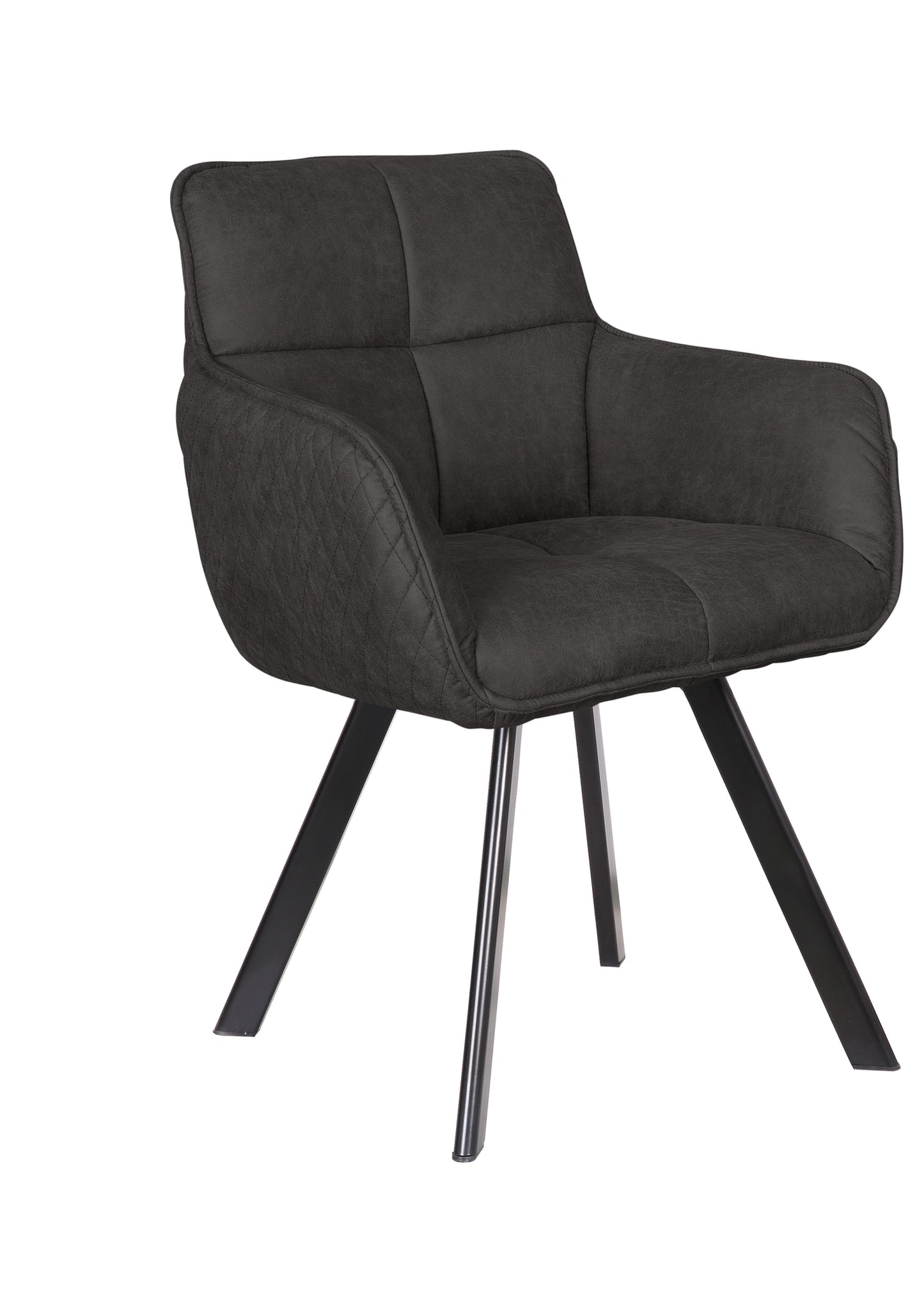 Stoel Peter Manila Donkergrijs