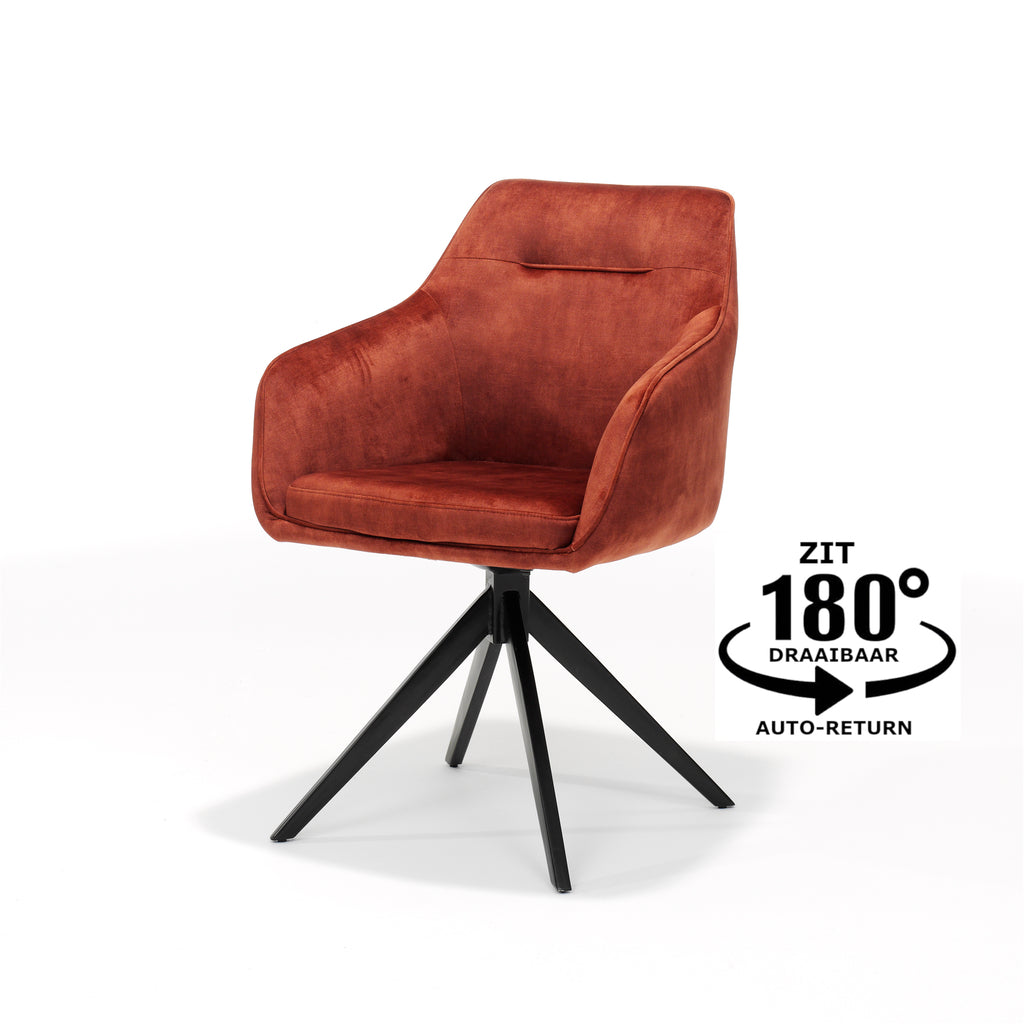 Fauteuil Jazz Zwart Draaivoet