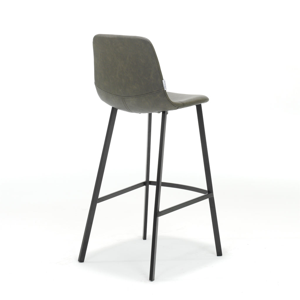 Barkruk Bari Zwart Stof Vintage Taupe