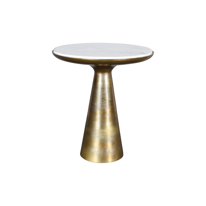 Bijzettafel Essy Large | Wit marmer 45 cm