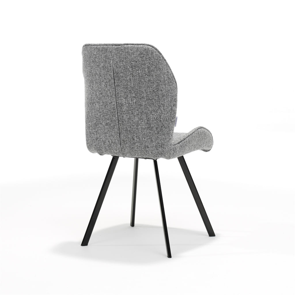 Eetkamerstoel Donny Stof Oasis Grey