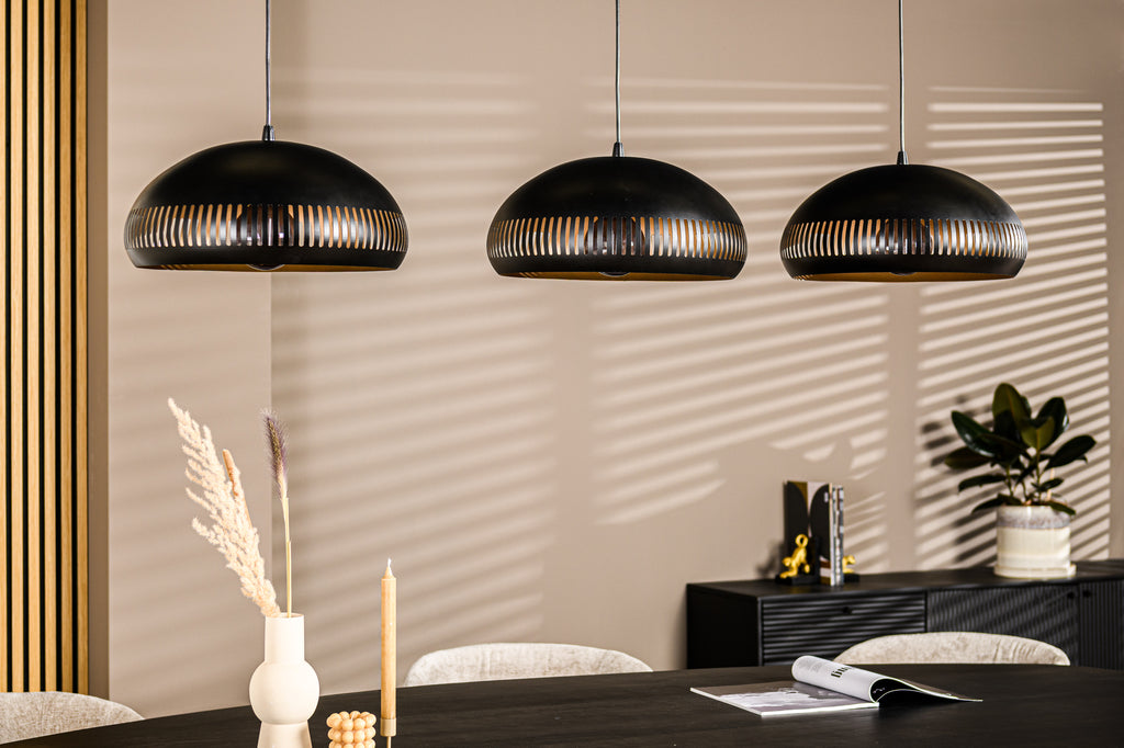 Hanglamp, 3-lichts, H340 zwart
