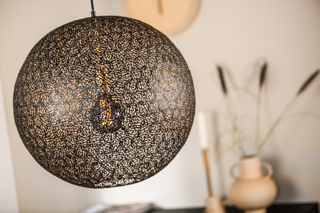 Hanglamp, 50 cm, H340 zwart