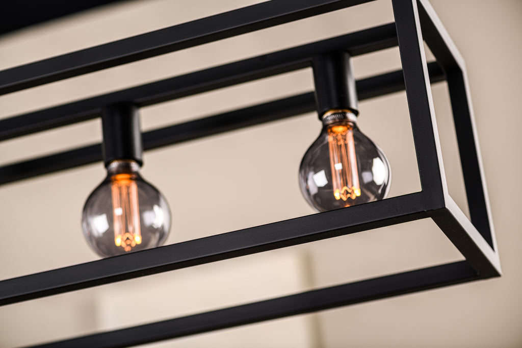 Hanglamp, 7-lichts, H340 zwart