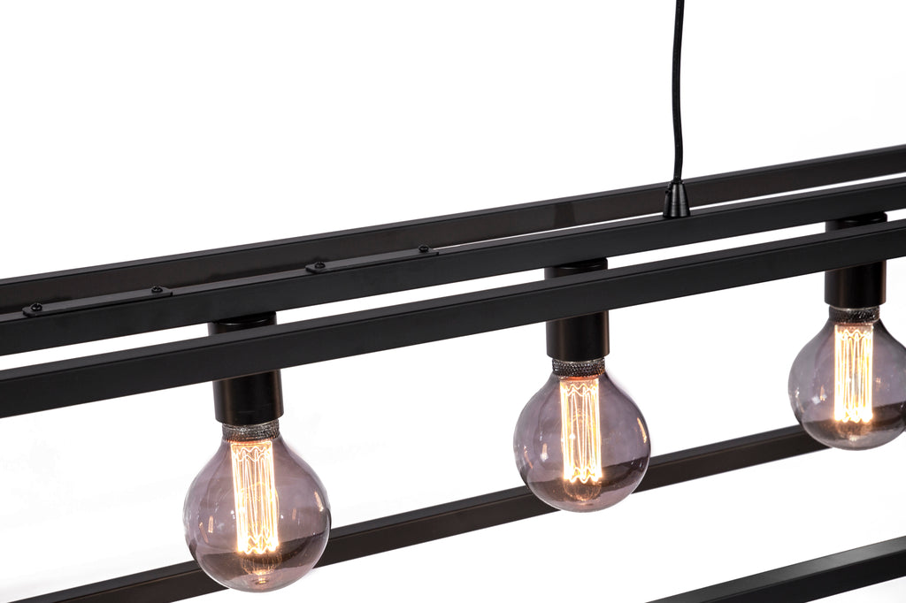Hanglamp, 7-lichts, H340 zwart
