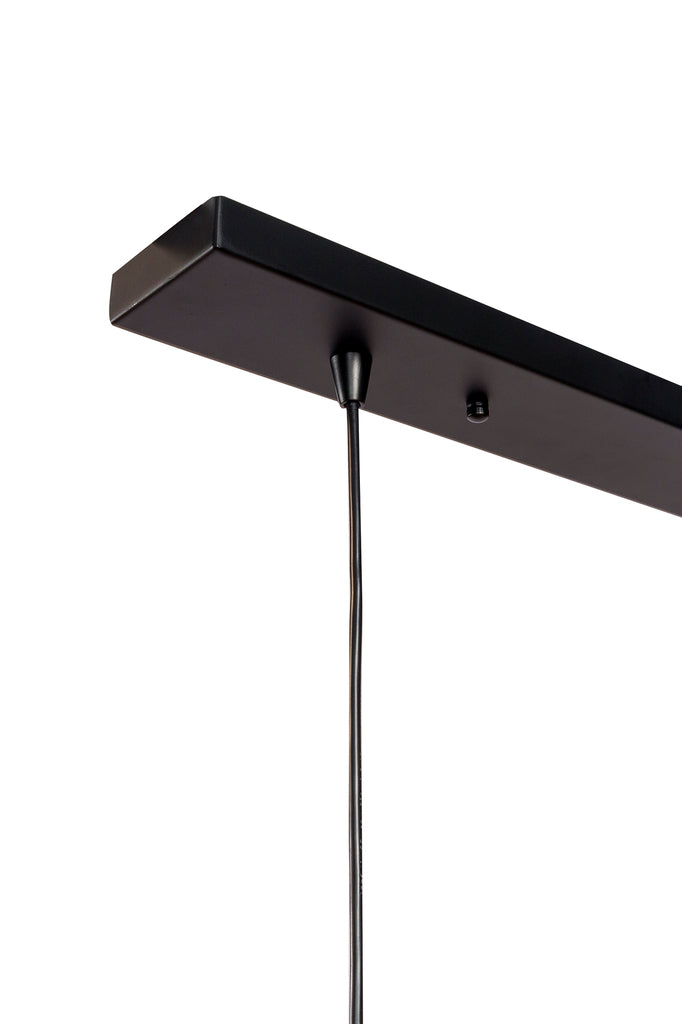 Hanglamp, 7-lichts, H340 zwart