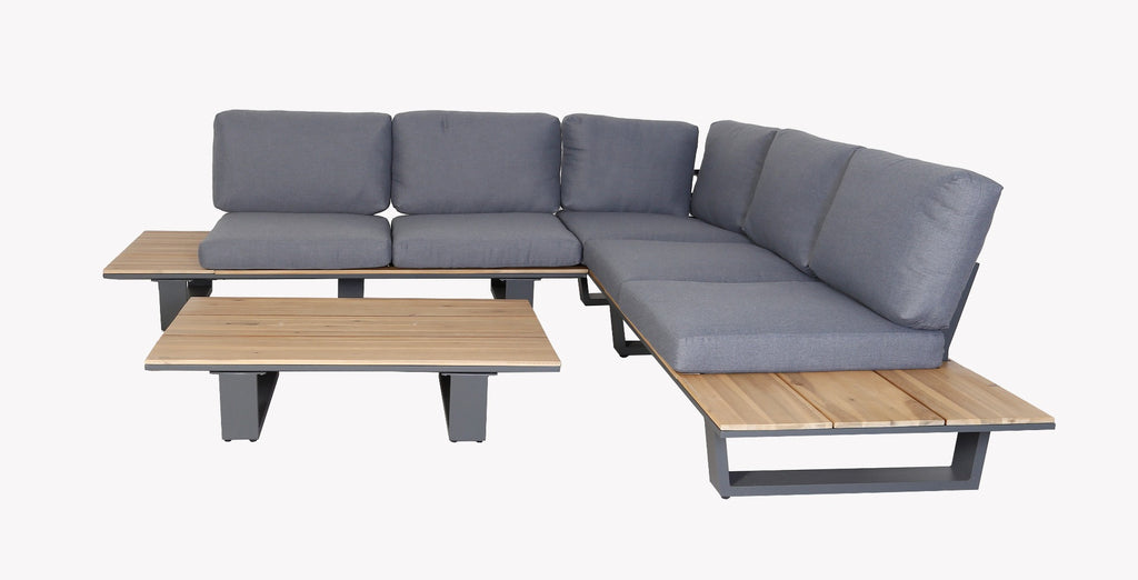 Lota Lounge Hoek Set - 3 stuks - Antraciet