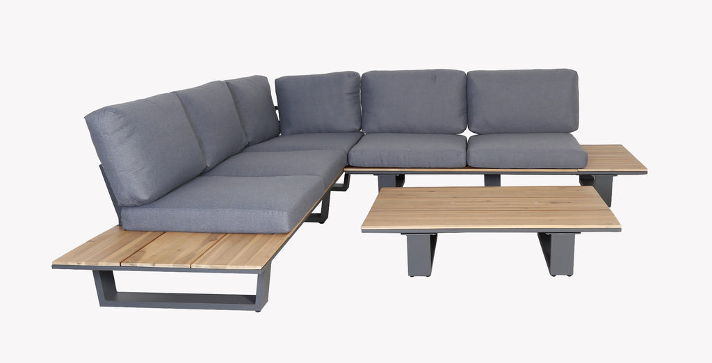 Lota Lounge Hoek Set - 3 stuks - Antraciet