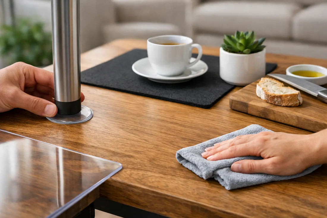 Krassen op tafel voorkomen met slimme bescherming