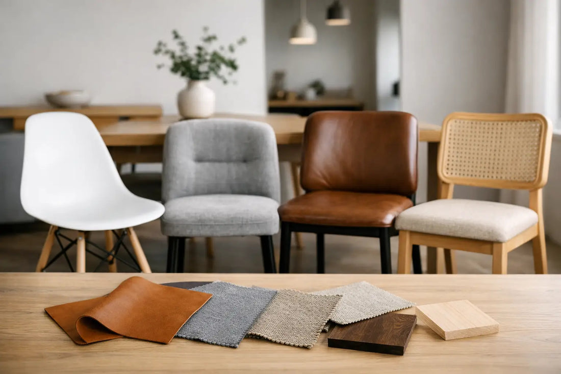 Gids voor eetkamerstoelen materialen kiezen