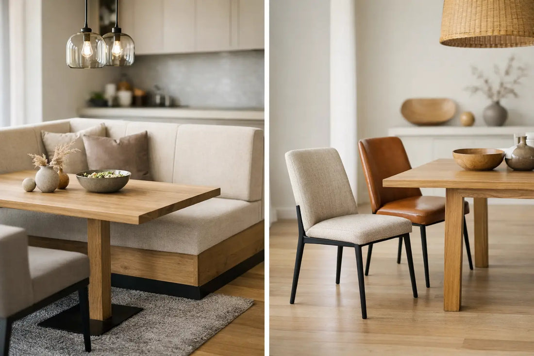 Eetbank versus losse stoelen: wat past beter?