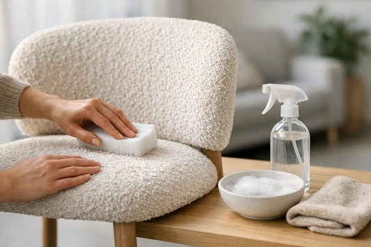 Hoe reinig je bouclé stoelen zonder schade?