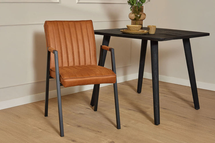 Cognac eetkamerstoelen