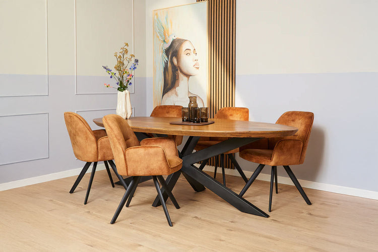 Velvet eetkamerstoelen