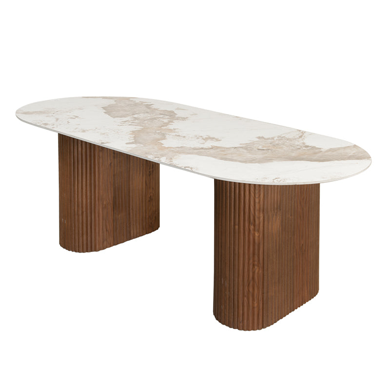 Urban Chique Eettafel Keramisch Marmer