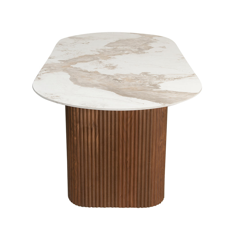 Urban Chique Eettafel Keramisch Marmer