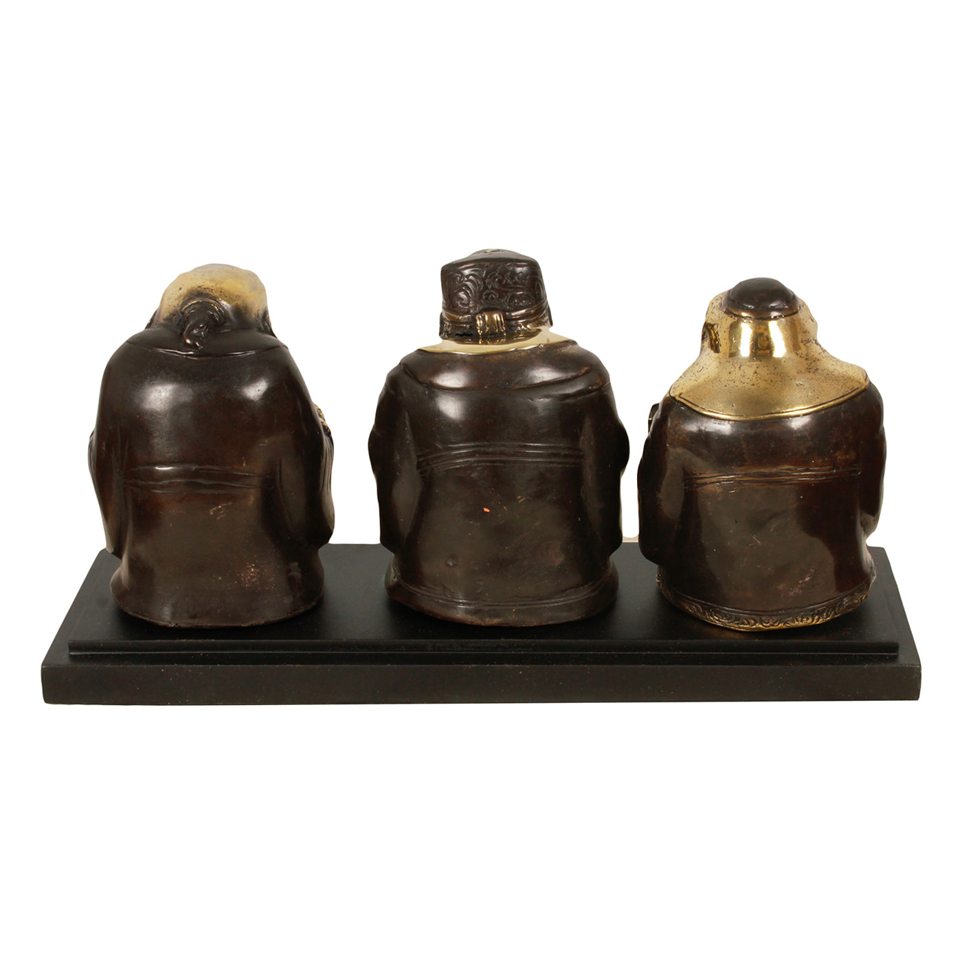 Messing Fu Lu Shou Beeld Op Standaard