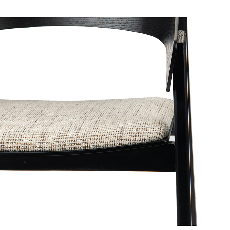 Edo Houten Armstoel Zwart