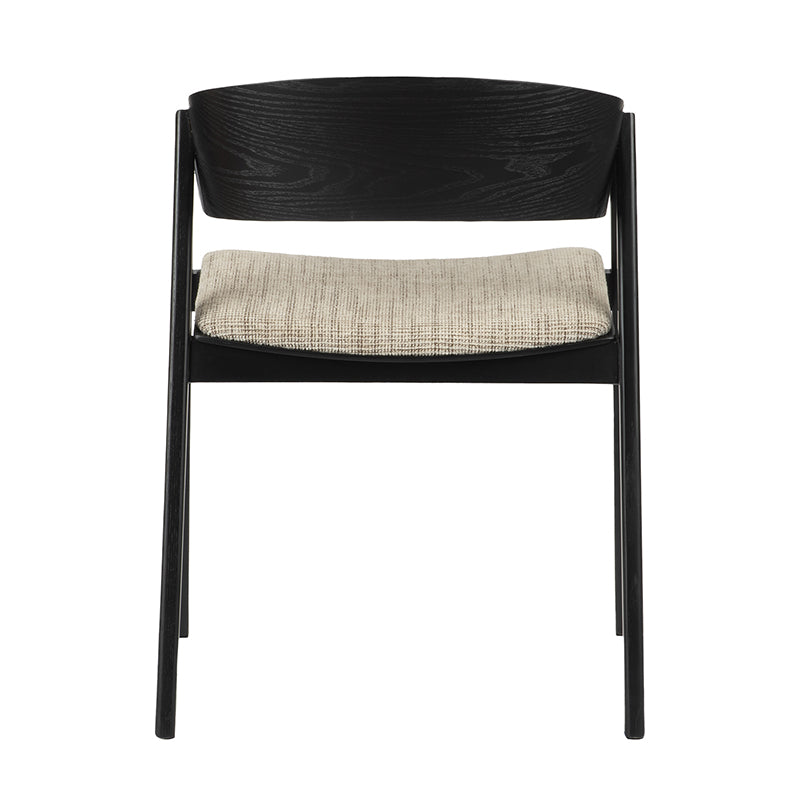 Edo Houten Armstoel Zwart