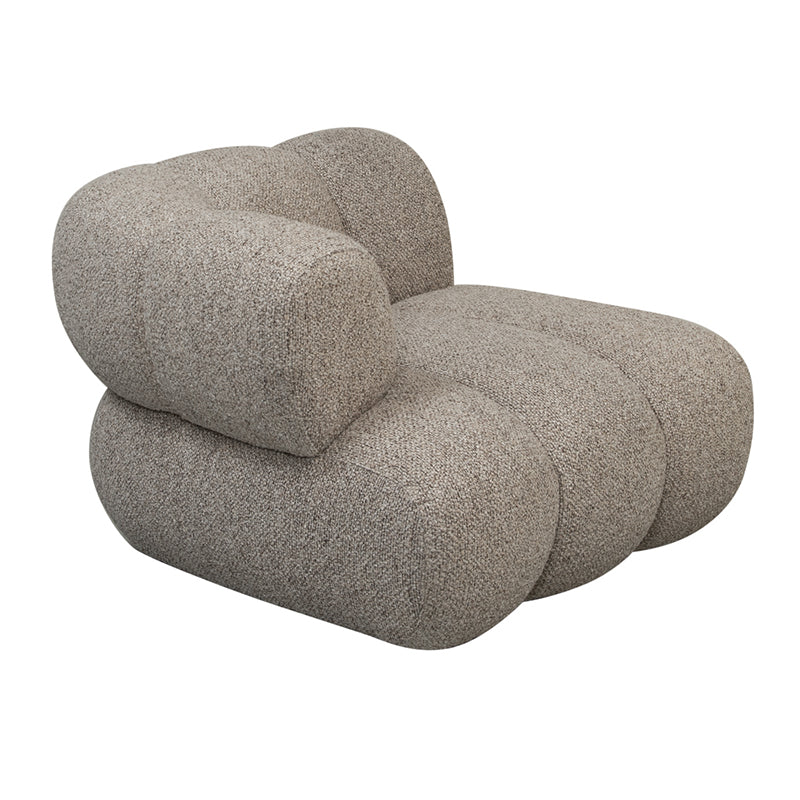 New York Bank Met Linker Armleuning Zand Bouclé