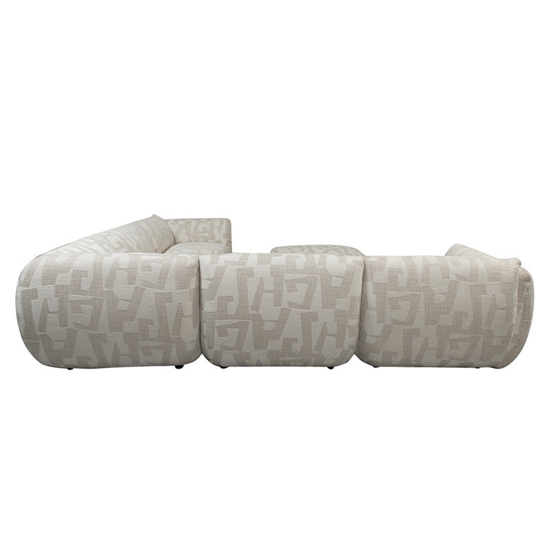 Amsterdam 6 Sitzer Ecksofa Mit Ottoman Witte Glyphe