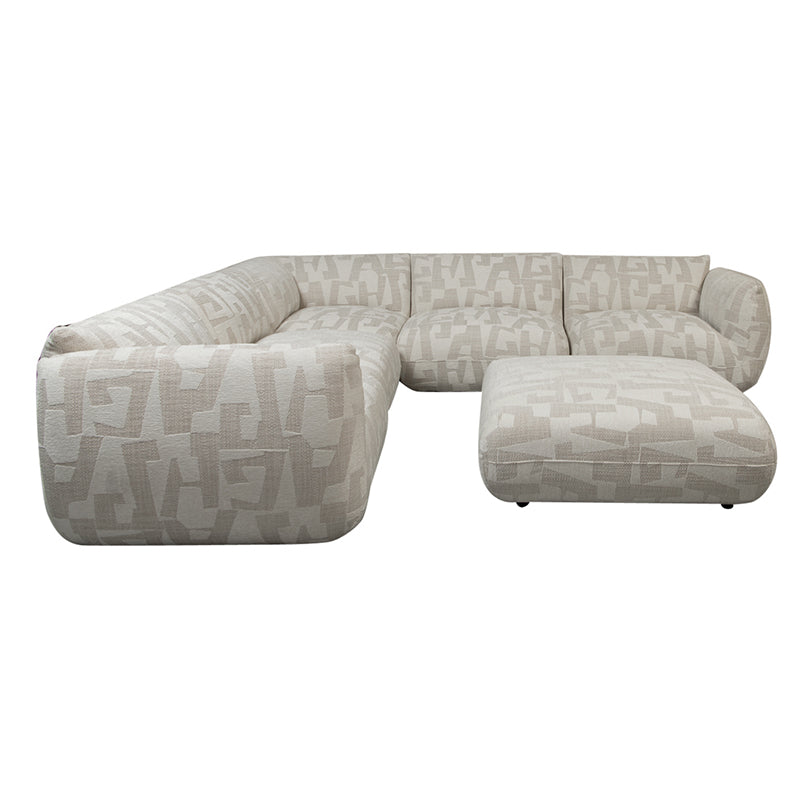 Amsterdam 6 Sitzer Ecksofa Mit Ottoman Witte Glyphe