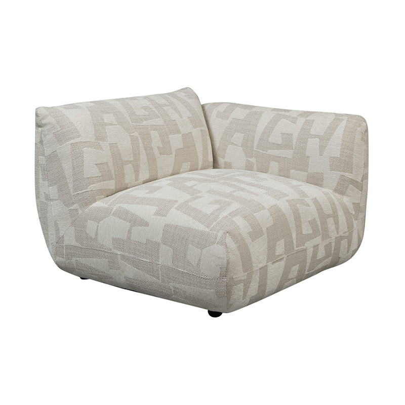 Amsterdam Bank Met Rechter Armleuning Witte Glyphe