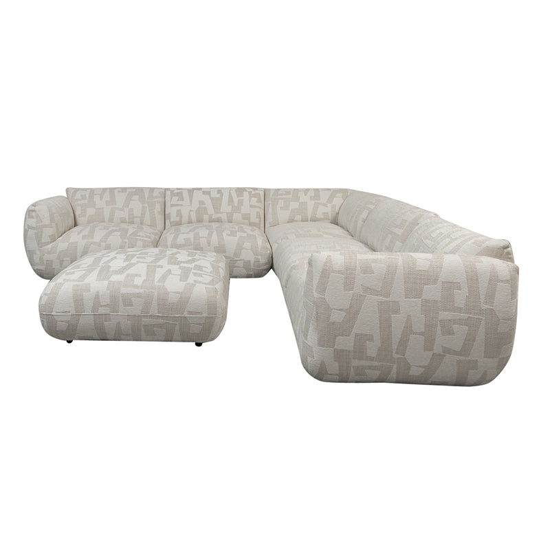 Amsterdam 6 Sitzer Ecksofa Mit Ottoman Witte Glyphe