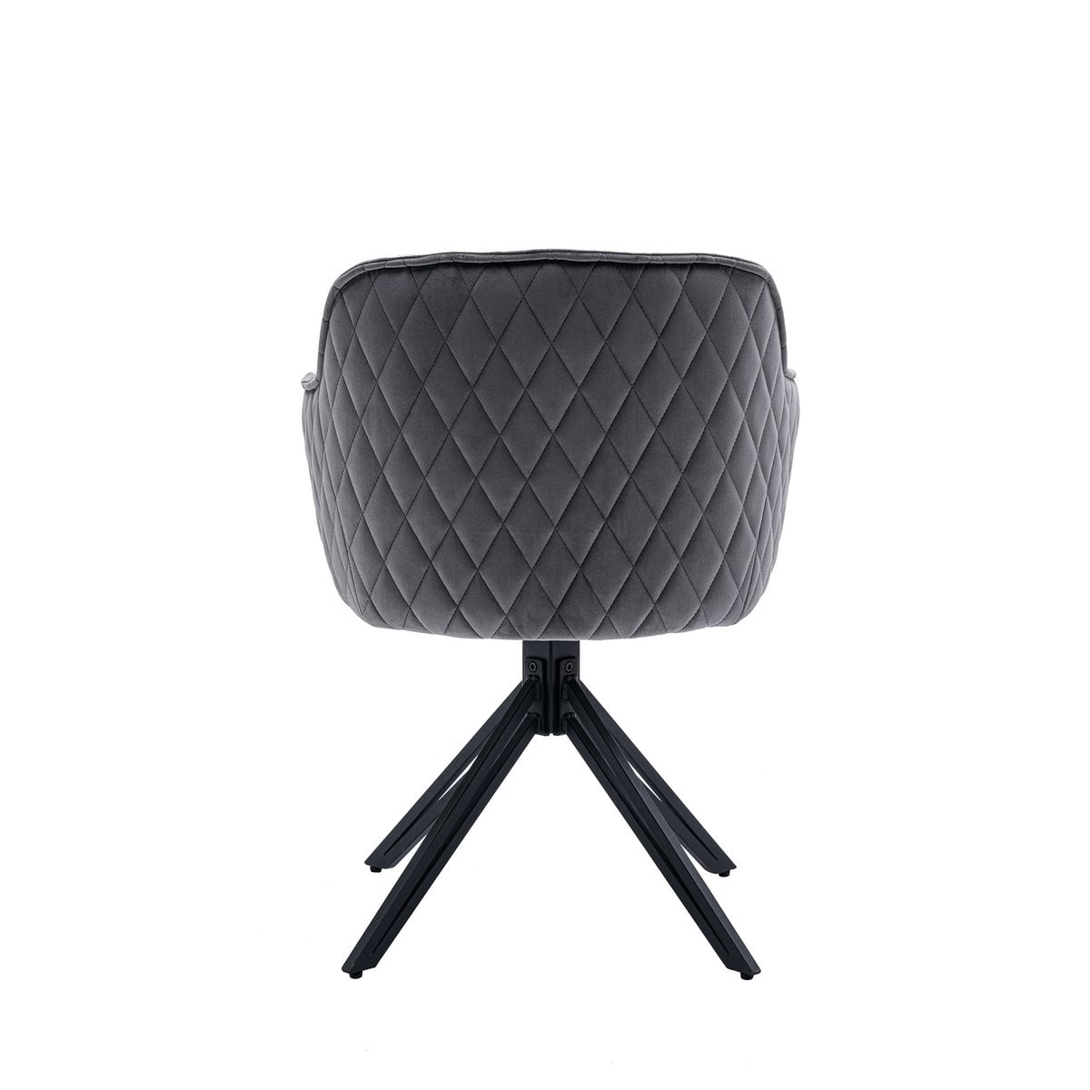 Fauteuil met honingraatquilt grijs