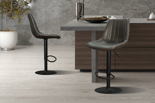 Bar stool 'Barcelona' PU Ote Topper 05 Dark Brown