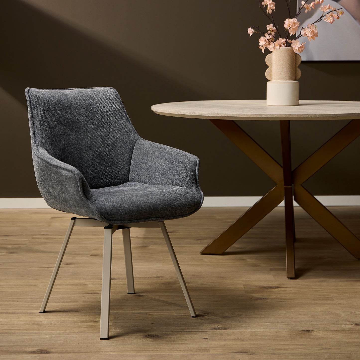 Eetkamerstoel Mees | Antraciet