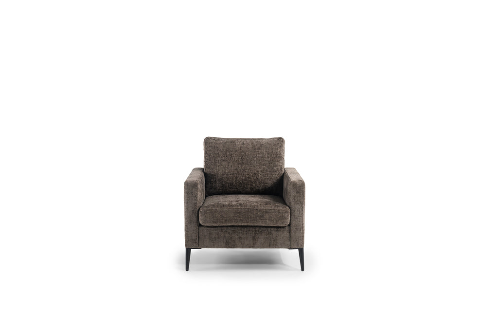 1 zits fauteuil, stof Elite, E840 bruin
