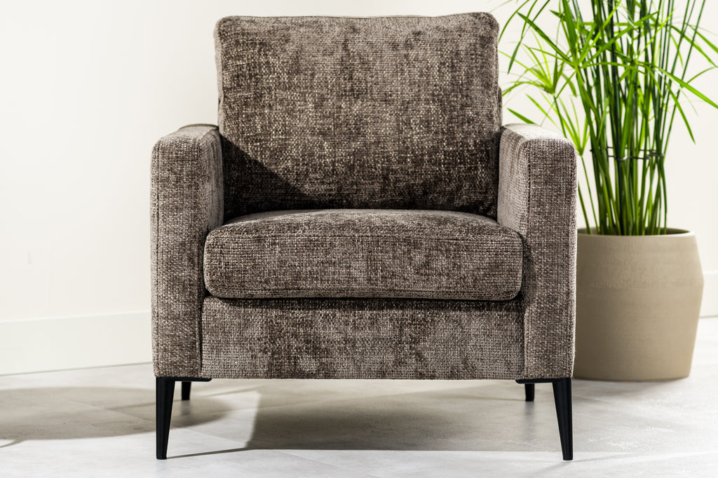 1 zits fauteuil, stof Elite, E840 bruin