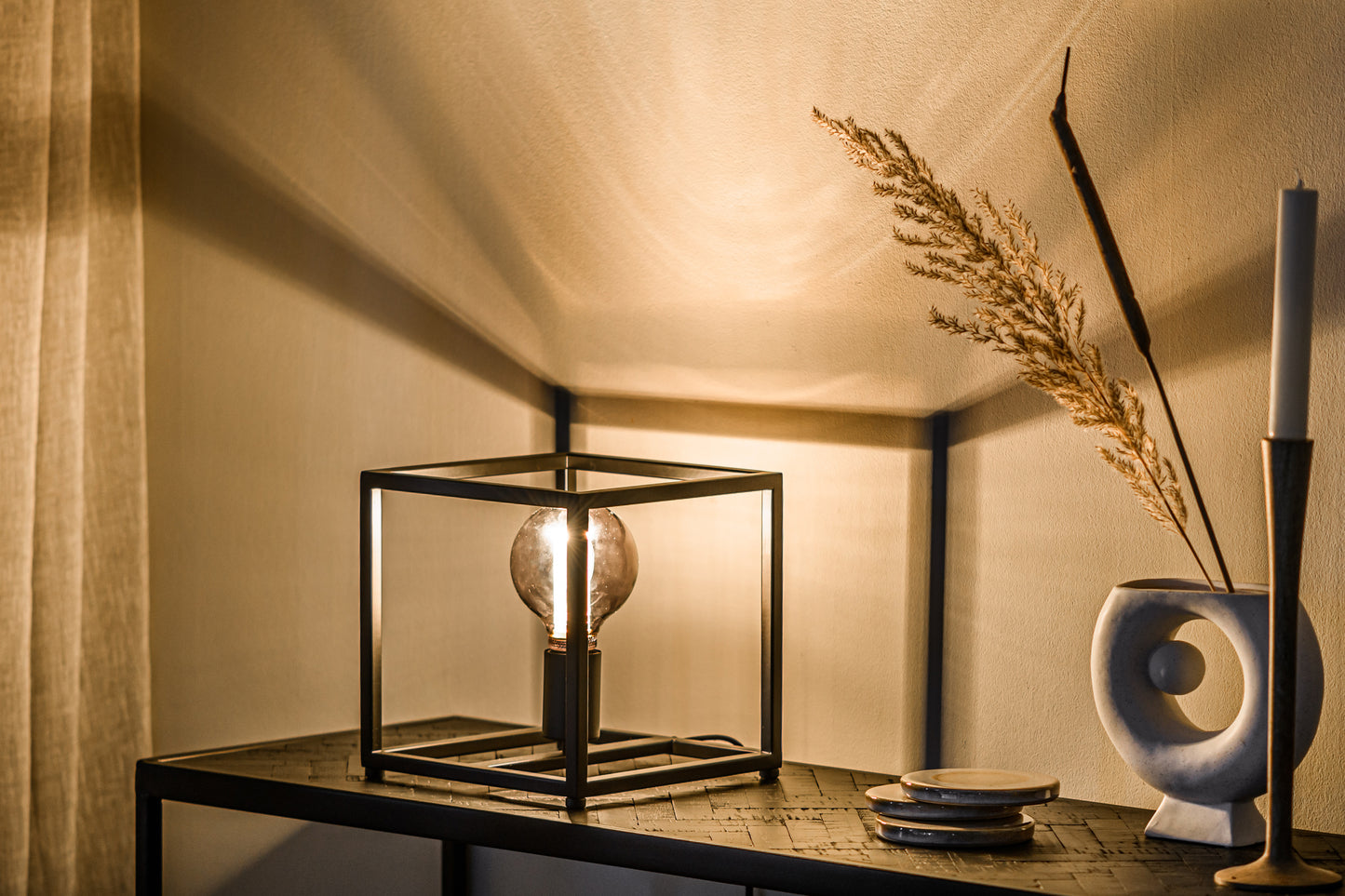 Tafellamp, 23 cm, T340 zwart