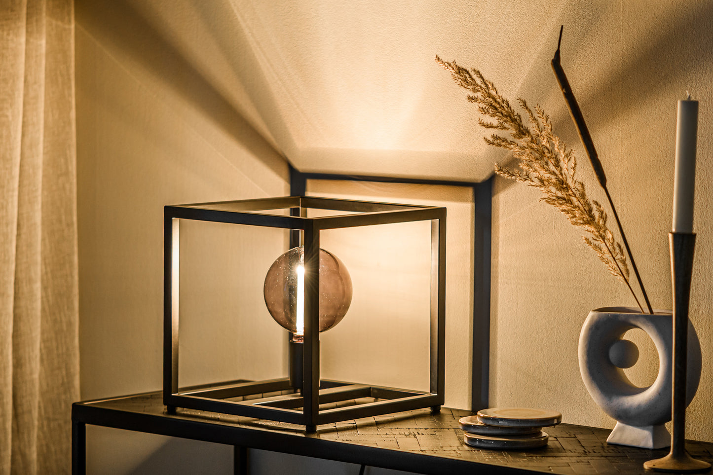 Tafellamp, 28 cm, T340 zwart