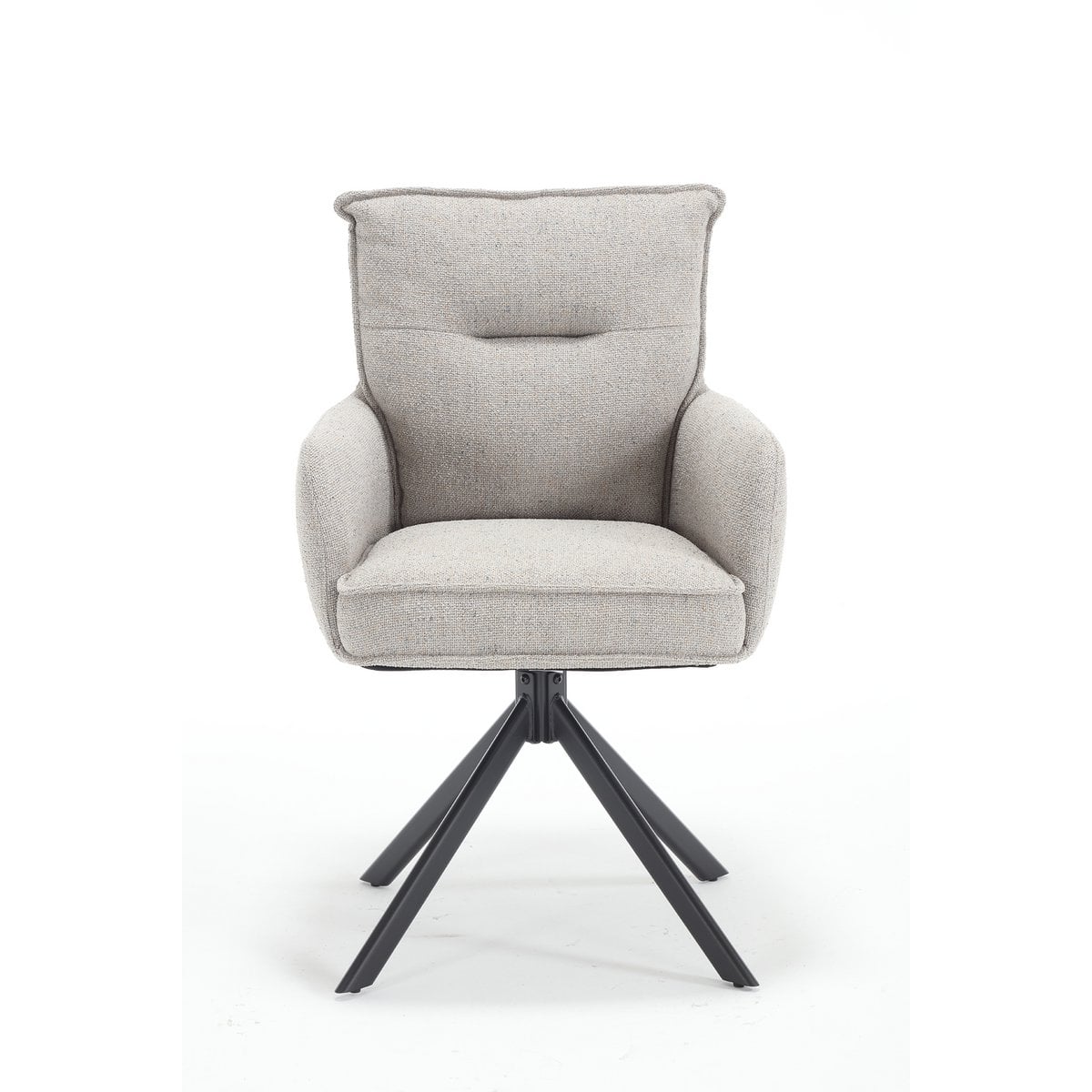Fauteuil structuurstof grijs