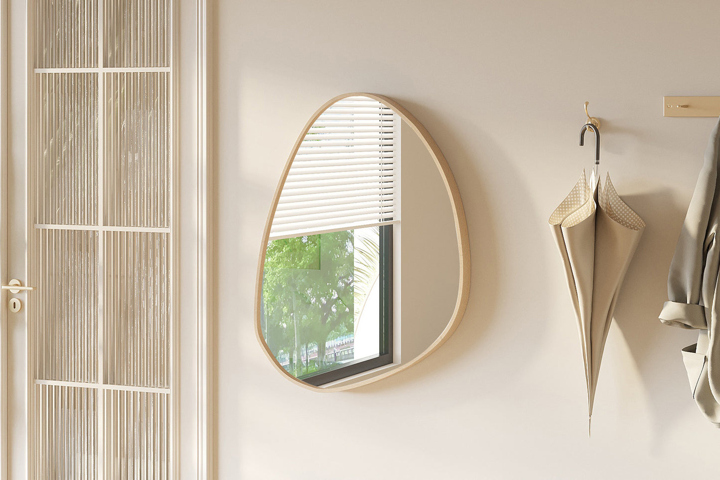 Spiegel 'Roza' 80x60 Oude eik