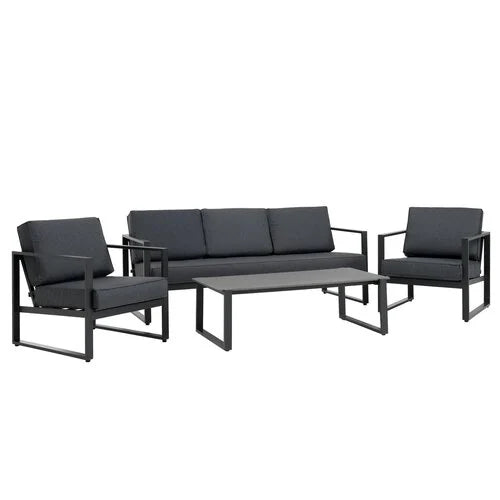 Sara Stoel en Bank Loungeset Aluminium